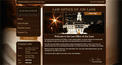 Desktop Screenshot of lawofficeofjimlane.com